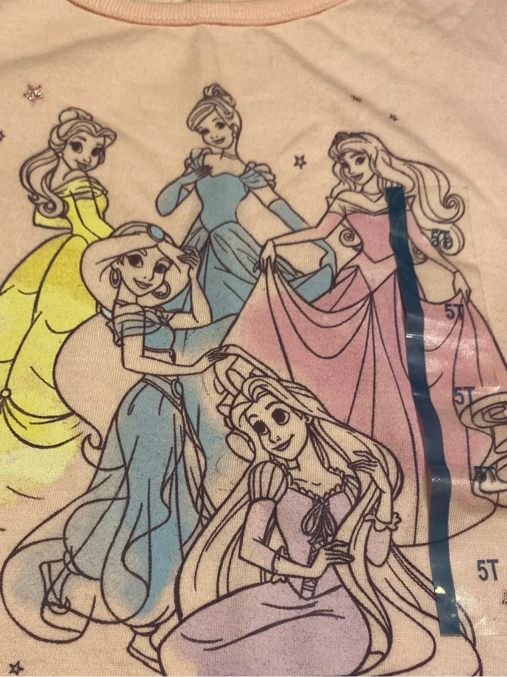 The Children's Place Denim Skort Disney Princess Graphic Tee NWT Size 5T - Picture 10 of 10